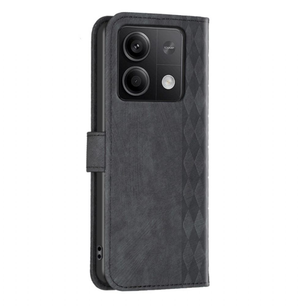 Lederhüllen Xiaomi Redmi Note 13 4g Handyhülle Diamantfries