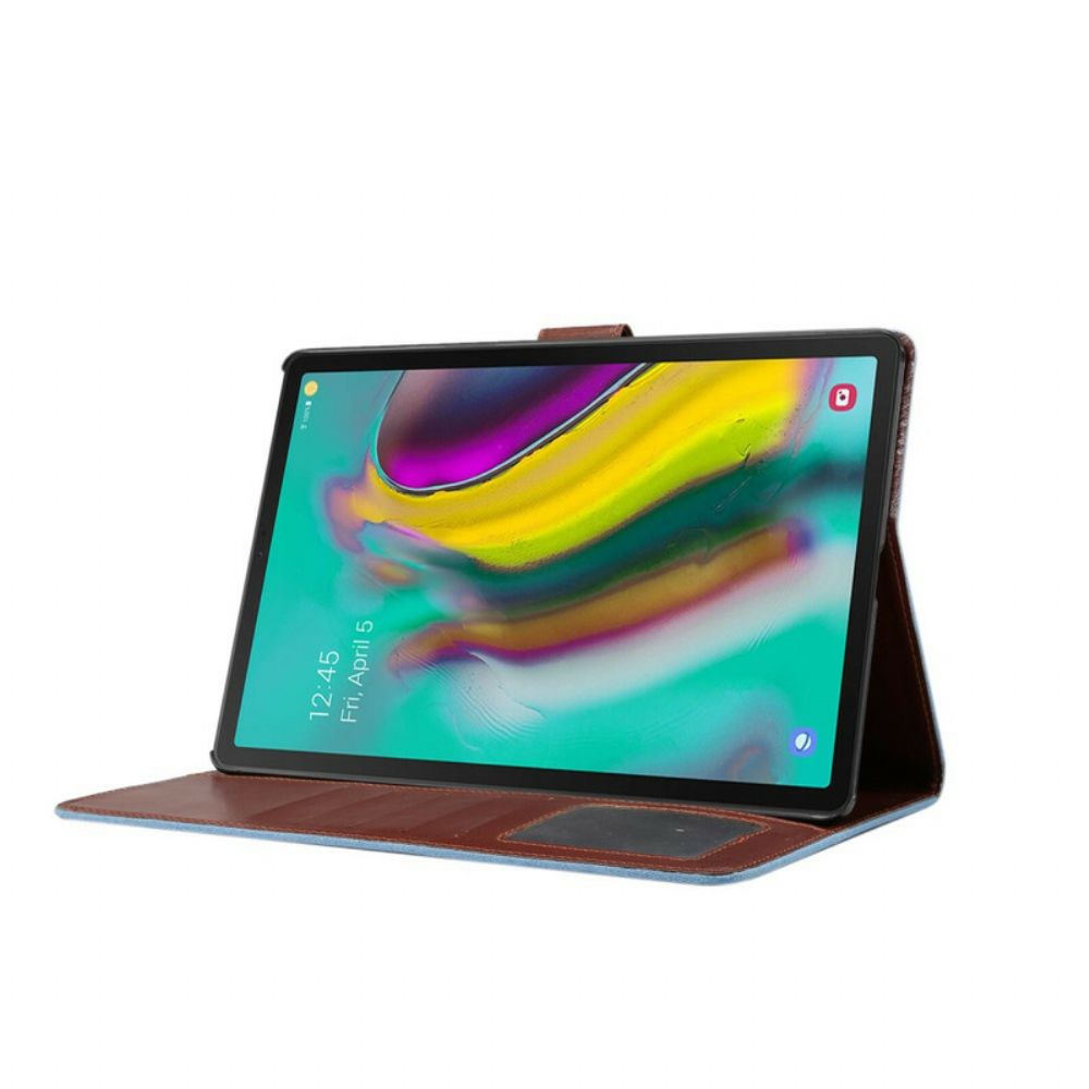Flip Case Für Samsung Galaxy Tab S5e Jeans