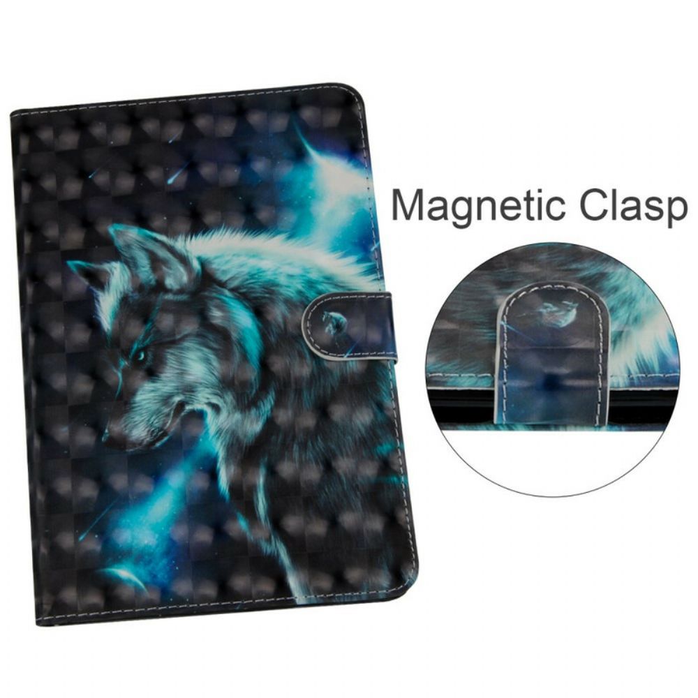 Flip Case Für Samsung Galaxy Tab S5e Wilder Wolf