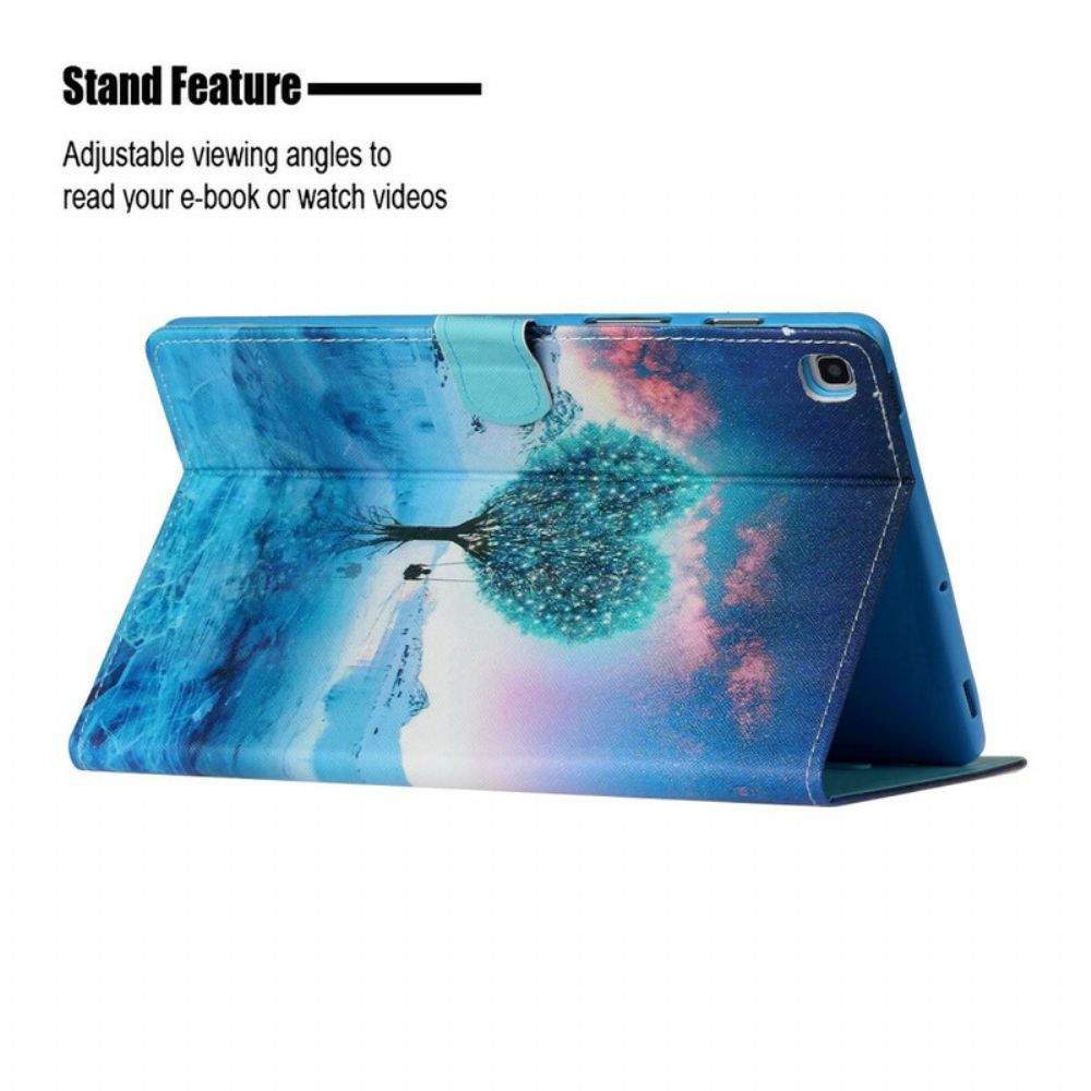 Lederhüllen Für Samsung Galaxy Tab S5e Herzbaum