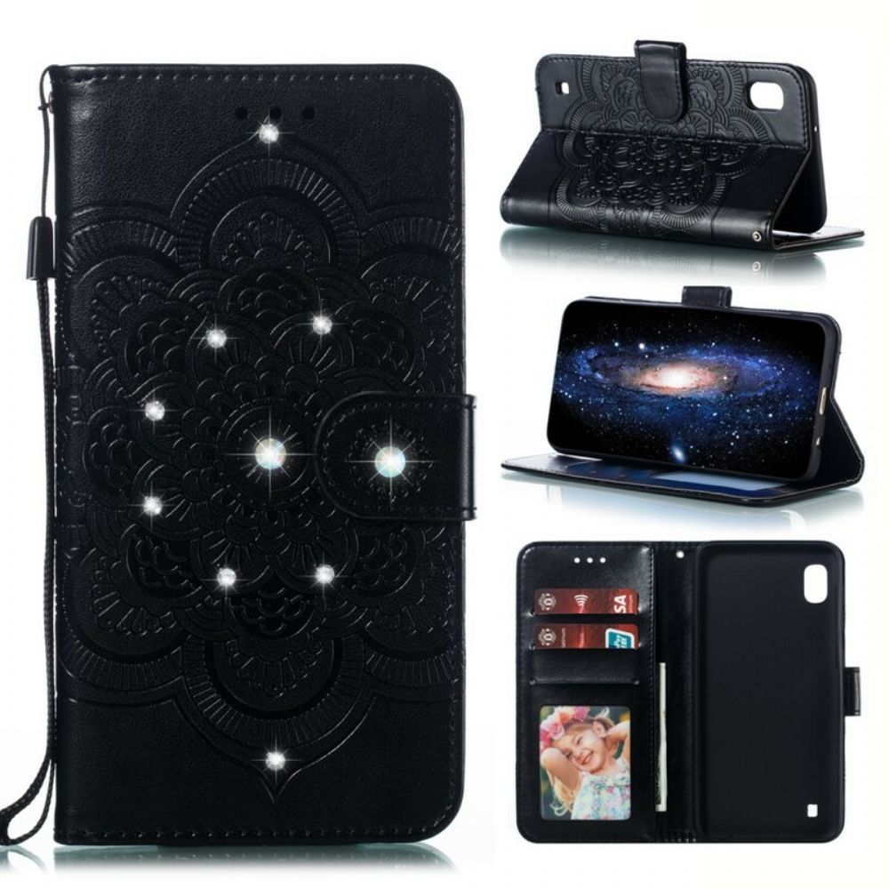 Flip Case Für Samsung Galaxy A10 Mandala Und Diamanten