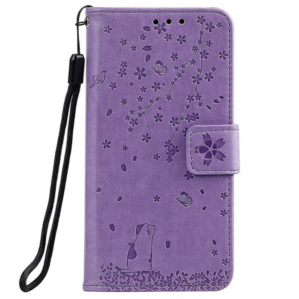 Flip Case Für Samsung Galaxy A10 Mit Kordel Strap Reverie