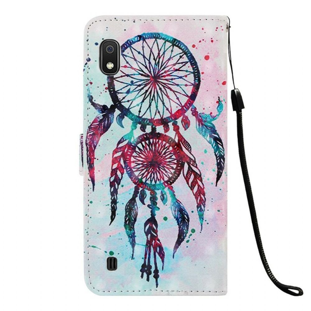 Flip Case Für Samsung Galaxy A10 Roter Traumfänger
