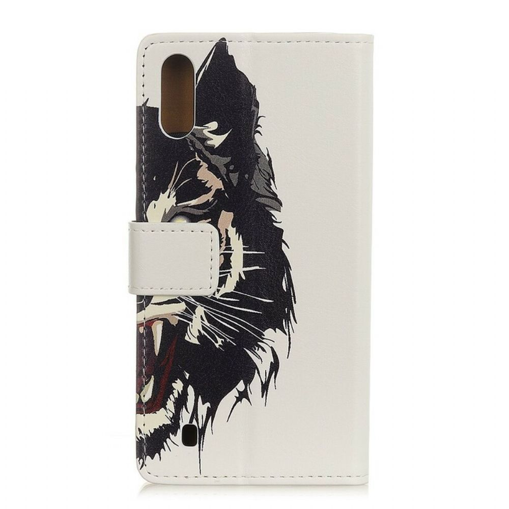 Flip Case Für Samsung Galaxy A10 Wilder Tiger