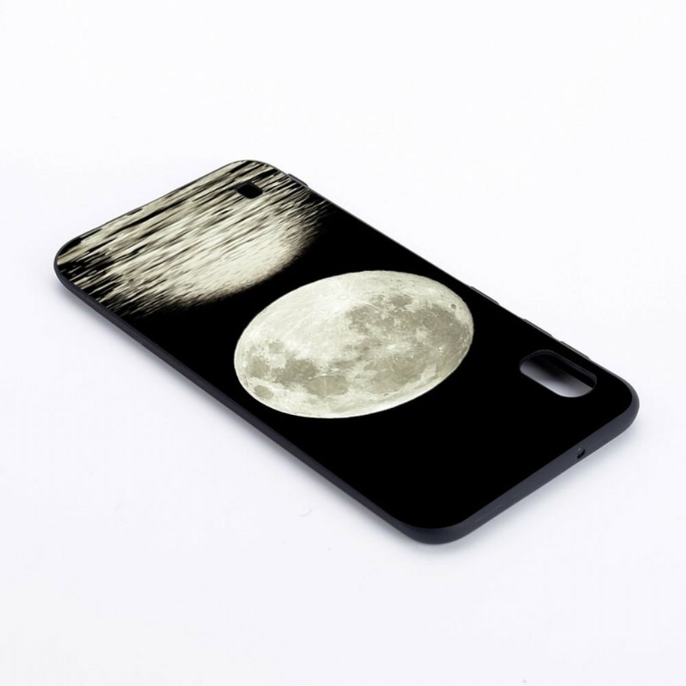 Handyhülle Für Samsung Galaxy A10 Marine Moon Flexibles Silikon