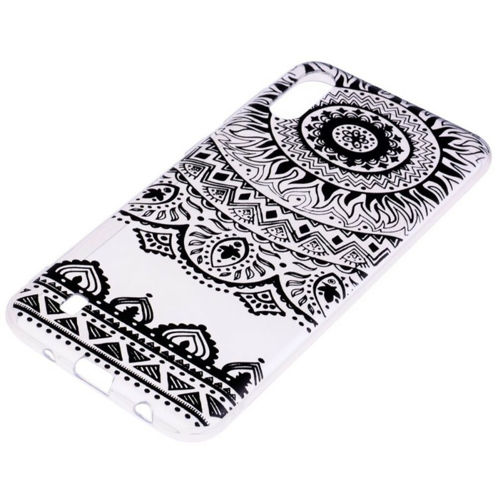 Handyhülle Für Samsung Galaxy A10 Nahtloses Blumen-mandala