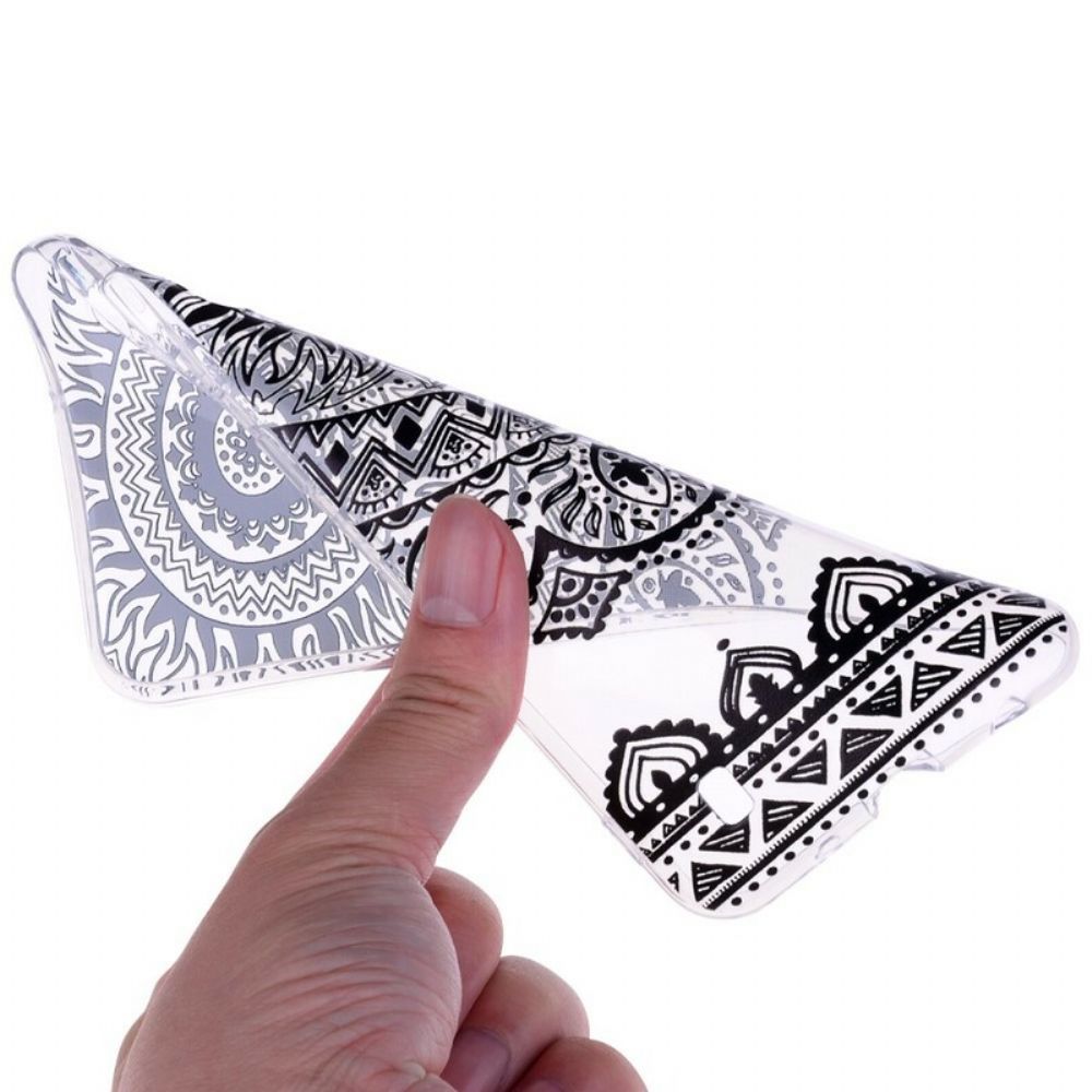 Handyhülle Für Samsung Galaxy A10 Nahtloses Blumen-mandala