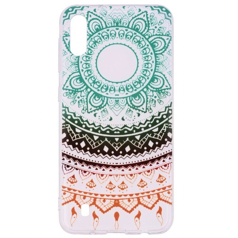 Hülle Für Samsung Galaxy A10 Transparentes Farbiges Mandala