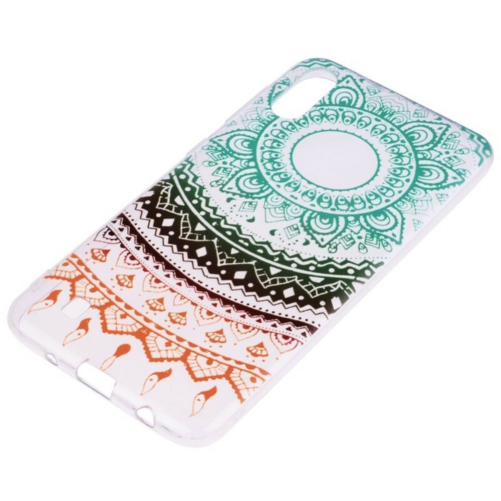Hülle Für Samsung Galaxy A10 Transparentes Farbiges Mandala
