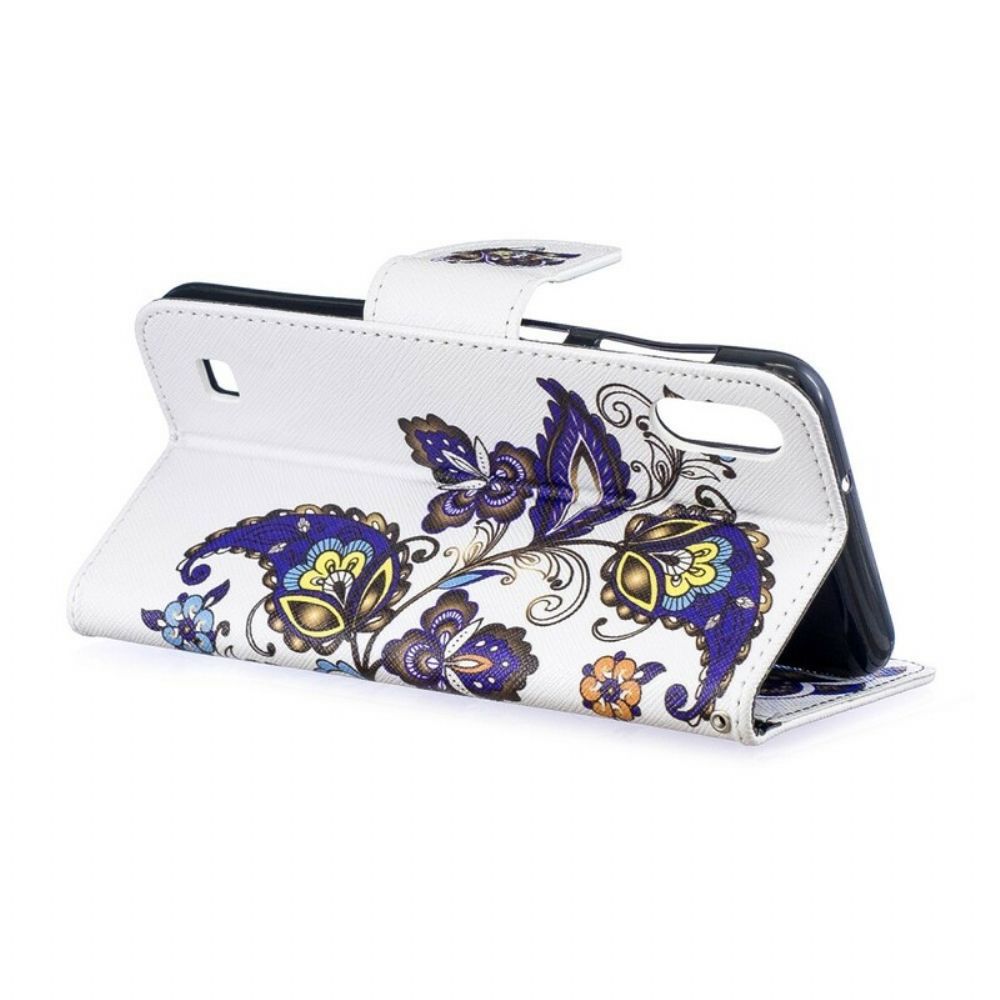 Lederhüllen Für Samsung Galaxy A10 Schmetterlings-tattoo