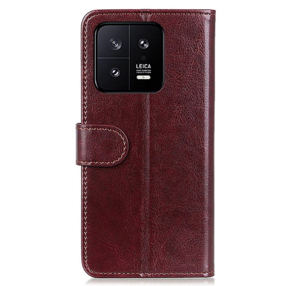 Lederhüllen Für Xiaomi 14 Lacklederimitat