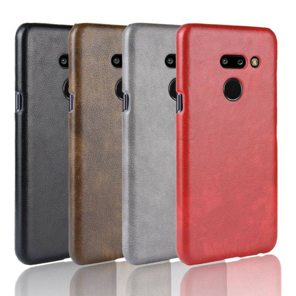 Hülle Für LG G8 ThinQ Lichi-leder-effekt