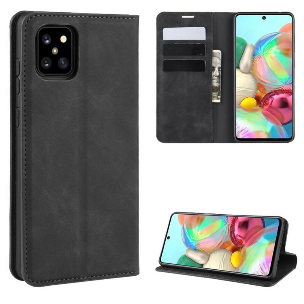 Schutzhülle Für Samsung Galaxy Note 10 Lite Flip Case Schicker Ledereffekt
