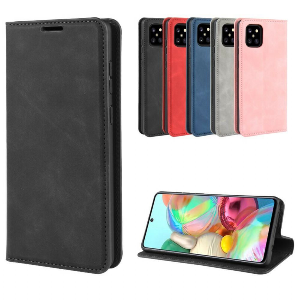 Schutzhülle Für Samsung Galaxy Note 10 Lite Flip Case Schicker Ledereffekt