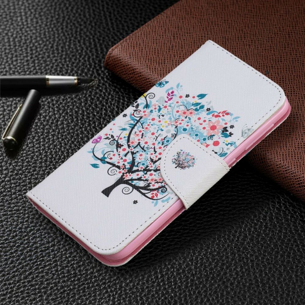 Flip Case Für Samsung Galaxy A10e Blumiger Baum