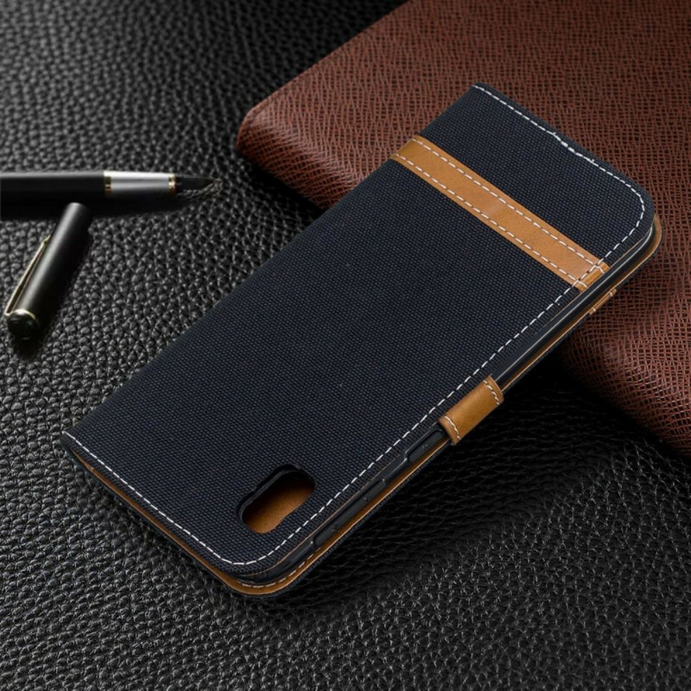 Lederhüllen Für Samsung Galaxy A10e Mit Kordel Armband In Stoff- Und Lederoptik