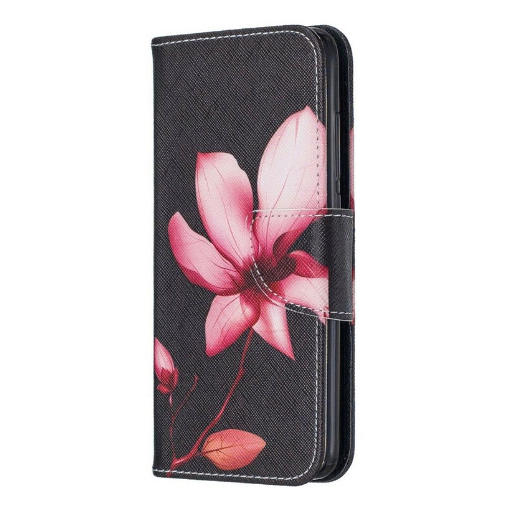 Flip Case Für Xiaomi Redmi 7A Rosa Blume