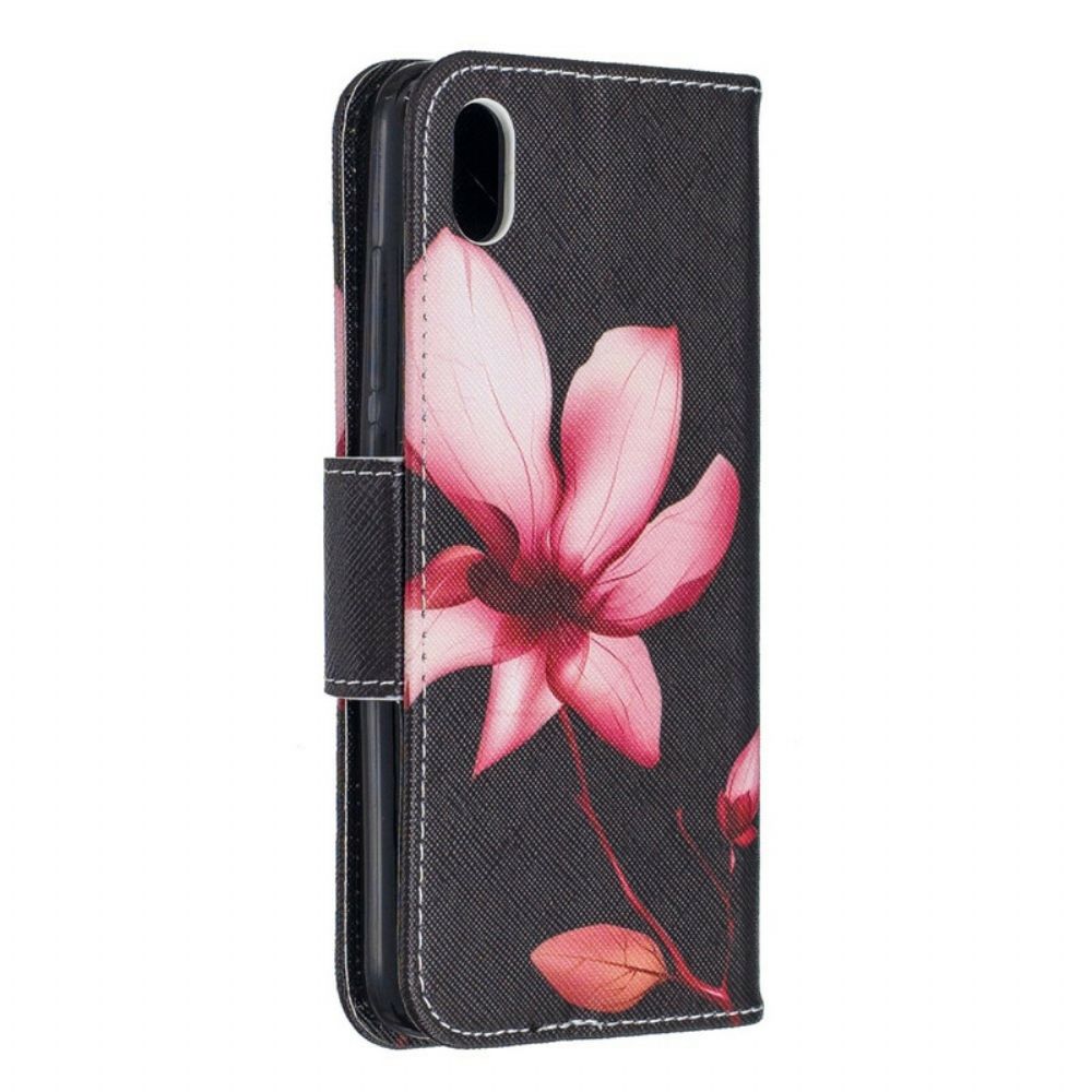 Flip Case Für Xiaomi Redmi 7A Rosa Blume