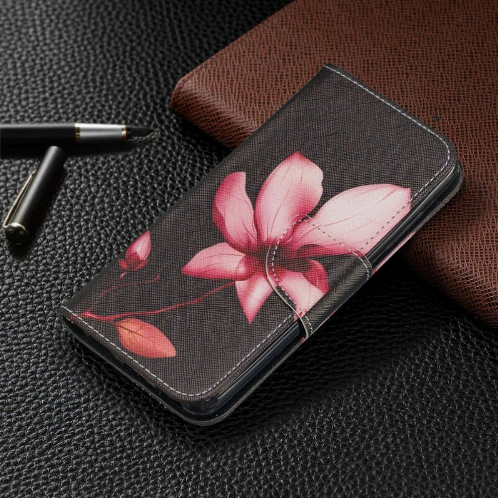 Flip Case Für Xiaomi Redmi 7A Rosa Blume