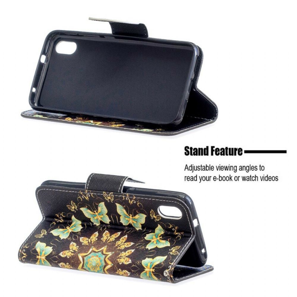 Flip Case Für Xiaomi Redmi 7A Schmetterlings-mandala