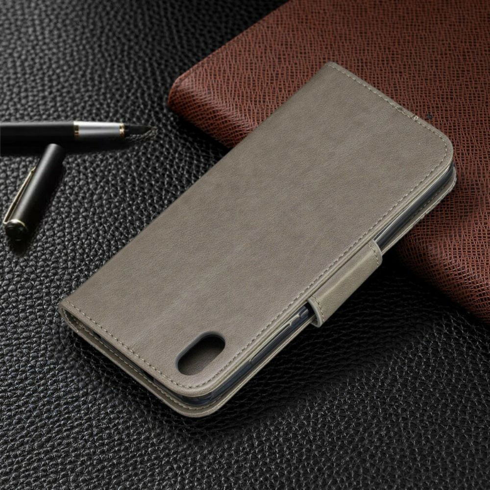 Lederhüllen Für Xiaomi Redmi 7A Mit Kordel Schmetterlinge Bedruckter Riemen