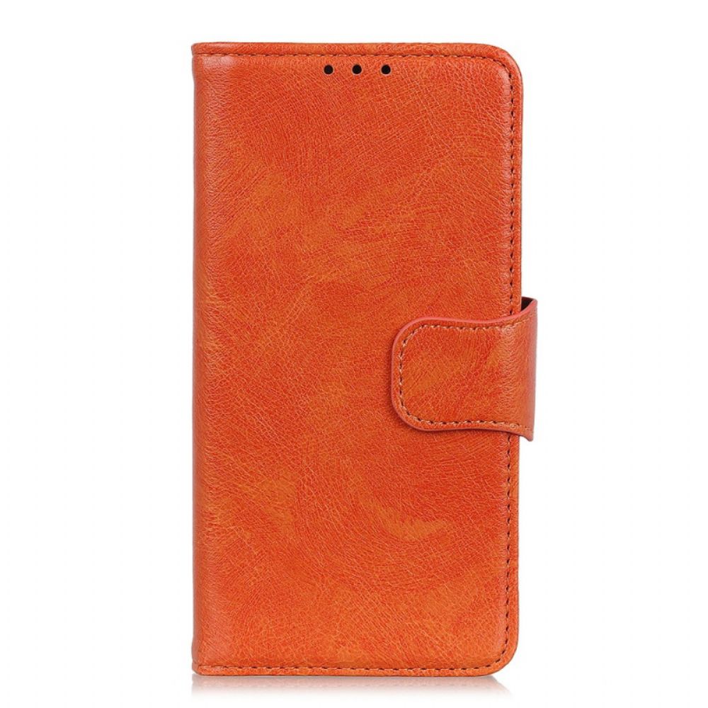 Flip Case Für Realme C35 Spaltnappaleder