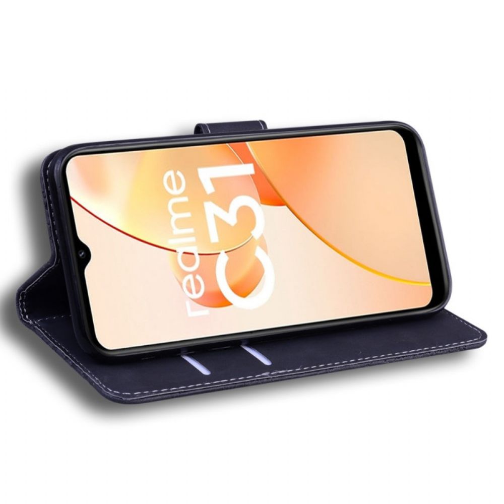 Lederhüllen Für Realme C35 Klassisch