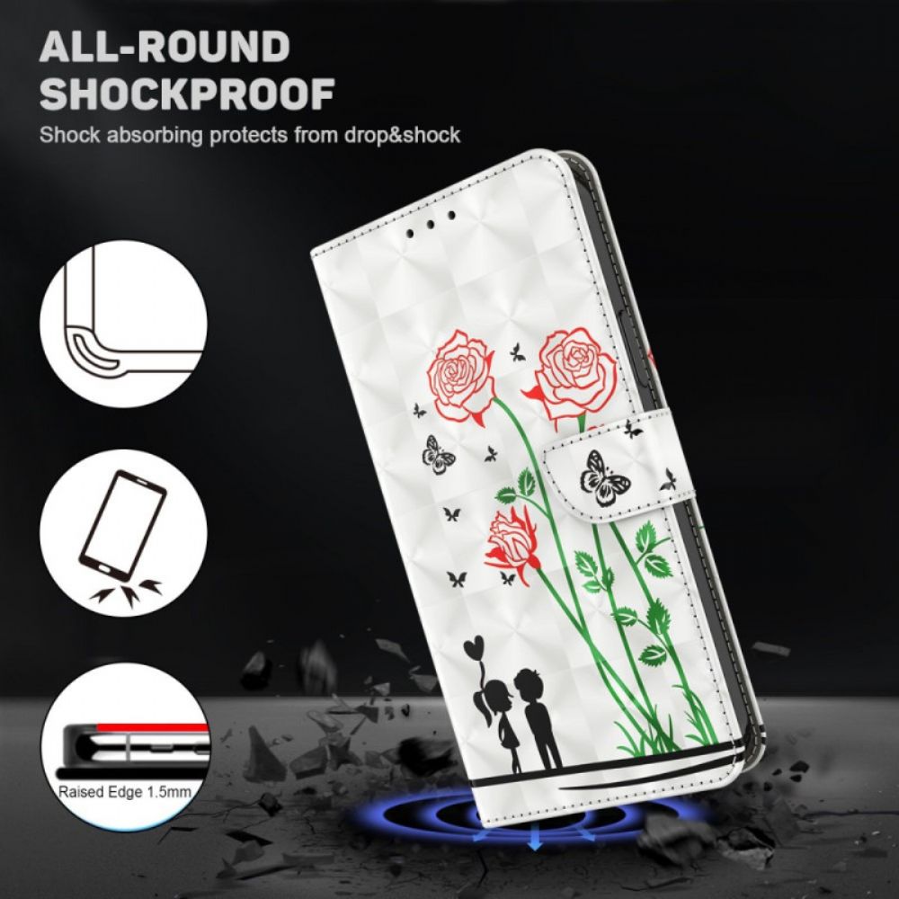 Flip Case Für iPhone 14 Pro Mit Kordel Tanga Love Löwenzahn