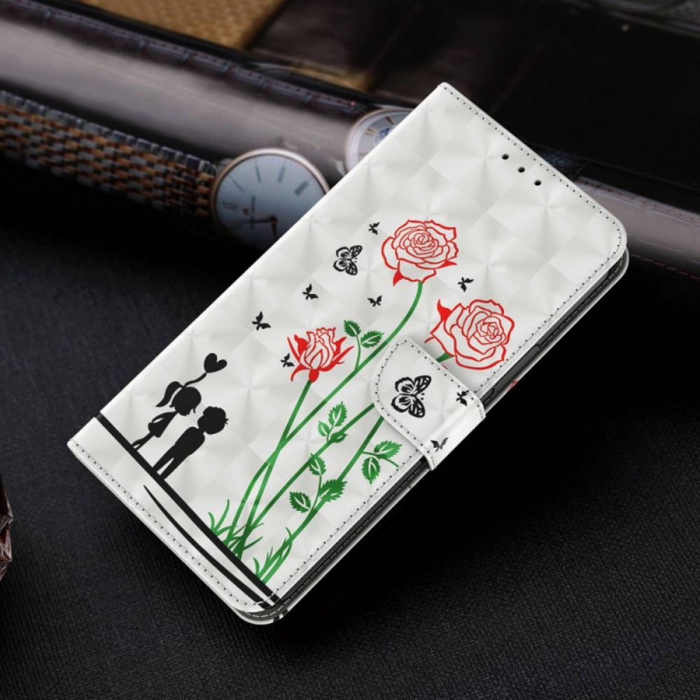 Flip Case Für iPhone 14 Pro Mit Kordel Tanga Love Löwenzahn