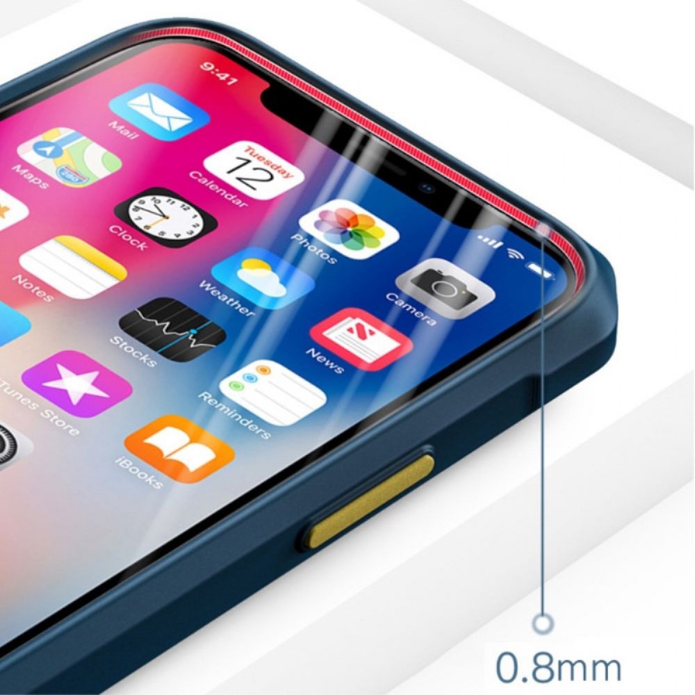 Hülle Für iPhone 14 Pro Hybrid Farbige Knöpfe