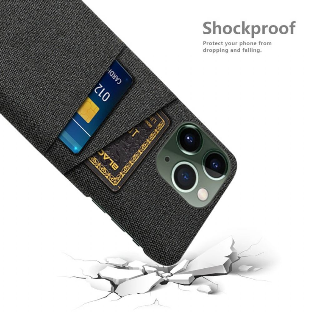Hülle Für iPhone 14 Pro Kartenhalter Aus Stoff