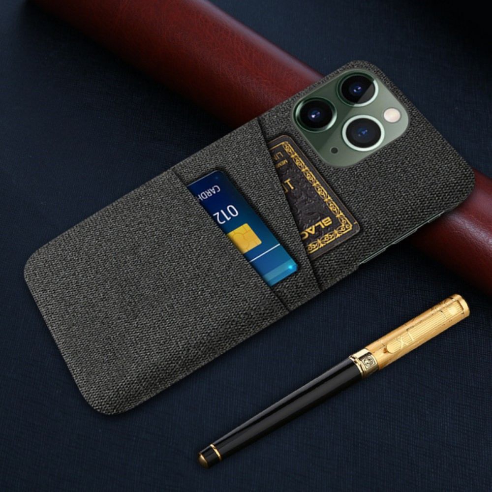 Hülle Für iPhone 14 Pro Kartenhalter Aus Stoff