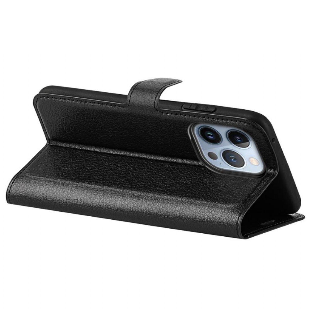Lederhüllen Für iPhone 14 Pro Klassisch
