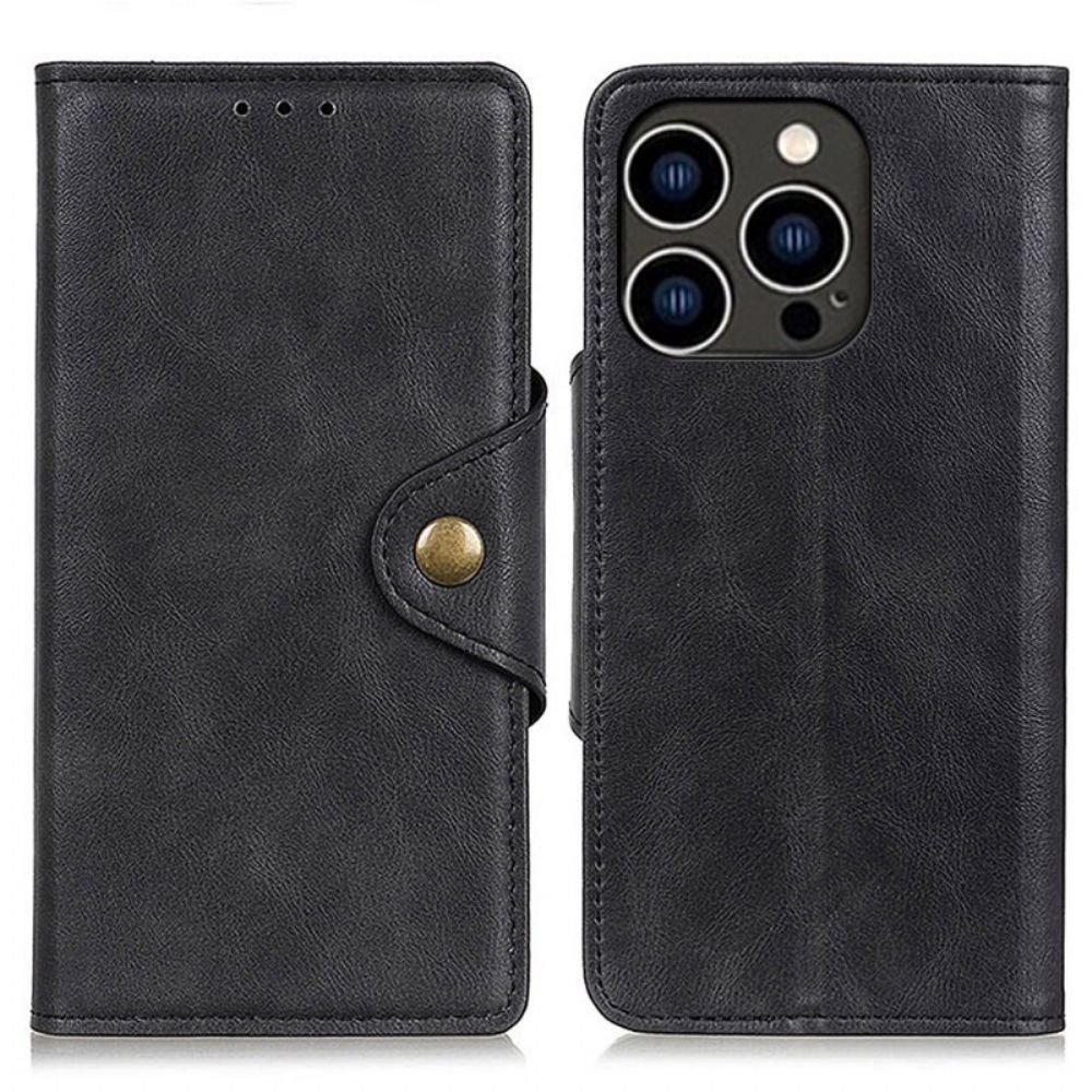 Lederhüllen Für iPhone 14 Pro Magnetverschluss