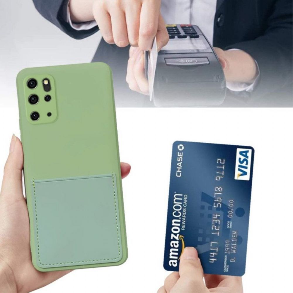 Hülle Für Samsung Galaxy S20 Plus / S20 Plus 5G Kartenhalter Aus Flüssigem Silikon