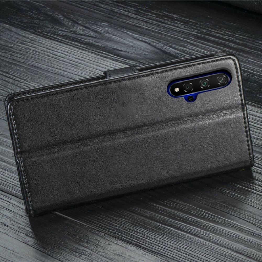 Flip Case Für Huawei Nova 5T / Honor 20 Kunstleder Und Vintage-verschluss