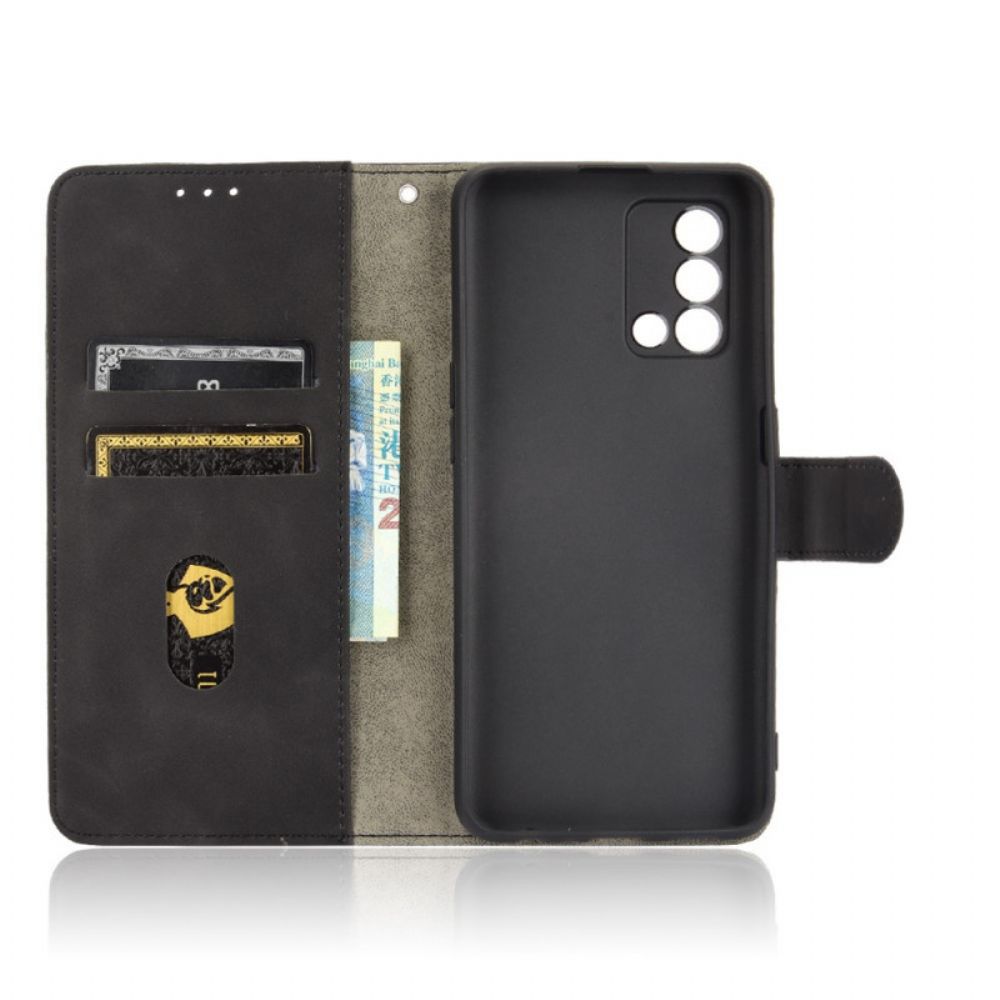 Lederhüllen Für Oppo A74 4G Bunter Skin-touch