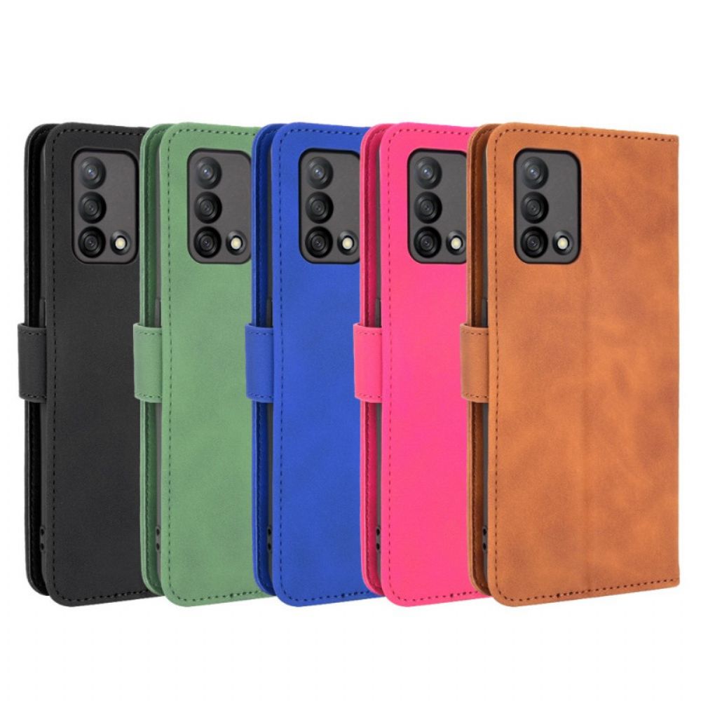 Lederhüllen Für Oppo A74 4G Bunter Skin-touch