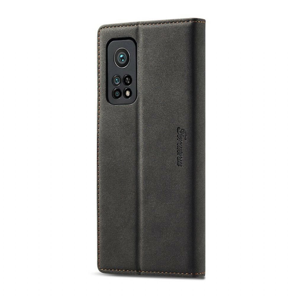 Flip Case Für Xiaomi Mi 10T / 10T Pro Ledereffekt Vorw