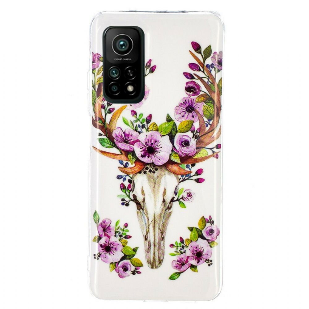 Handyhülle Für Xiaomi Mi 10T / 10T Pro Fluoreszierender Blütenelch