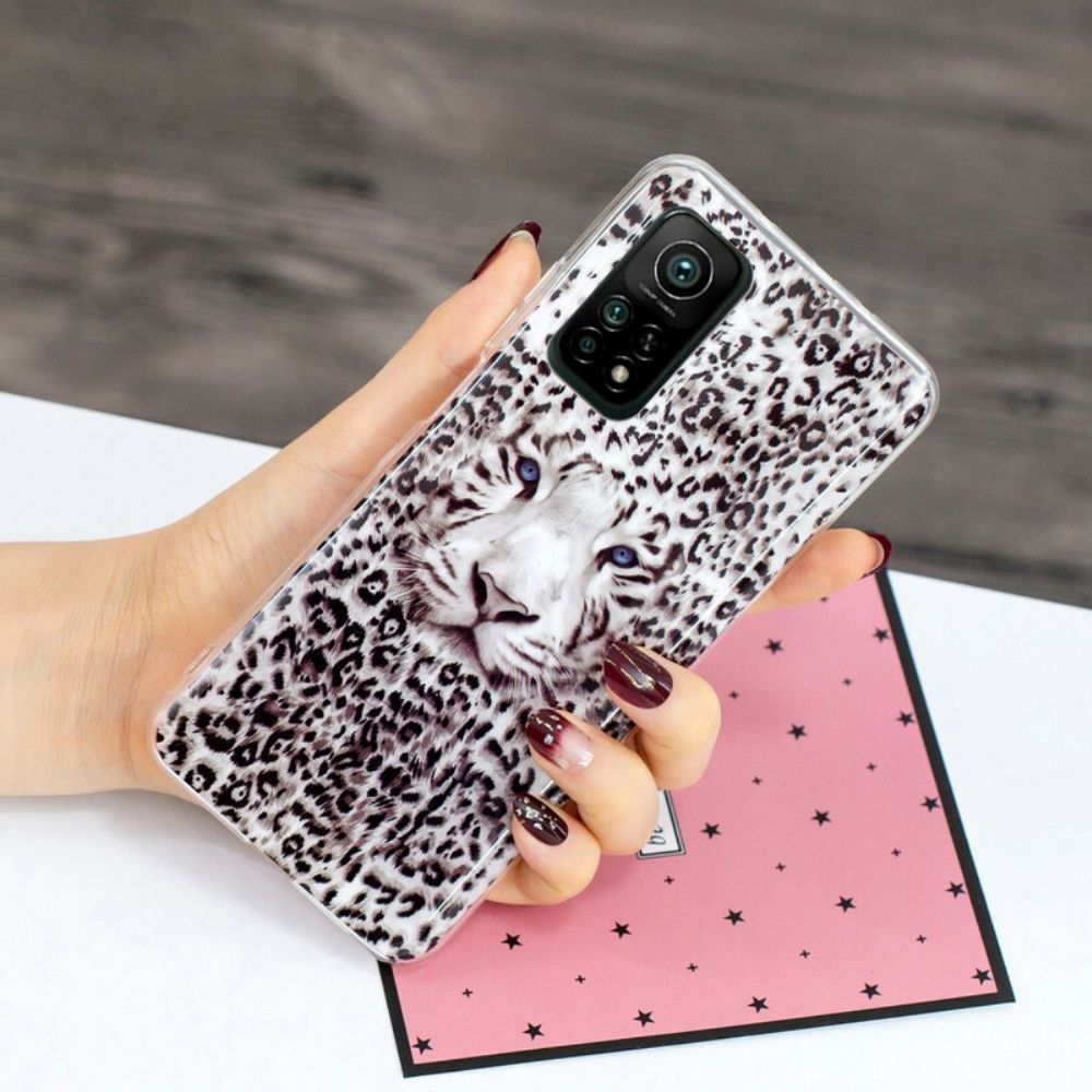 Handyhülle Für Xiaomi Mi 10T / 10T Pro Fluoreszierender Leopard