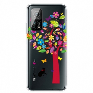 Hülle Für Xiaomi Mi 10T / 10T Pro Katze Unter Dem Bunten Baum