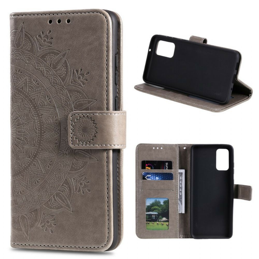 Lederhüllen Für Xiaomi Mi 10T / 10T Pro Sonnen-mandala