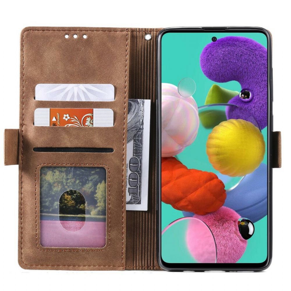 Lederhüllen Für Xiaomi Mi 10T / 10T Pro Verstärkte Konturen Aus Zweifarbigem Kunstleder
