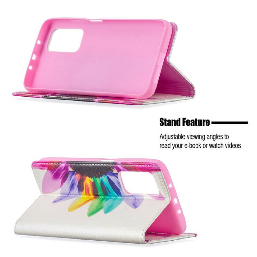 Schutzhülle Für Xiaomi Mi 10T / 10T Pro Flip Case Aquarell Blume