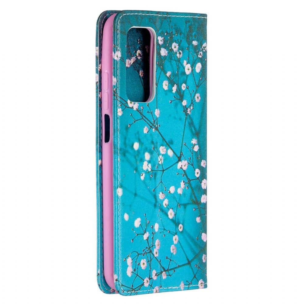 Schutzhülle Für Xiaomi Mi 10T / 10T Pro Flip Case Blühende Zweige
