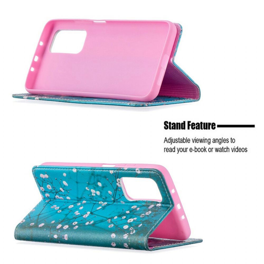 Schutzhülle Für Xiaomi Mi 10T / 10T Pro Flip Case Blühende Zweige