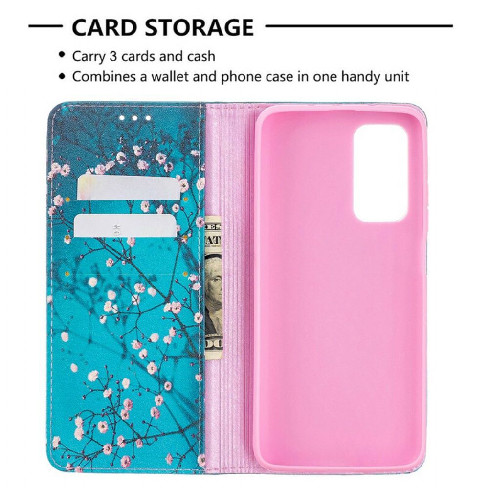 Schutzhülle Für Xiaomi Mi 10T / 10T Pro Flip Case Blühende Zweige