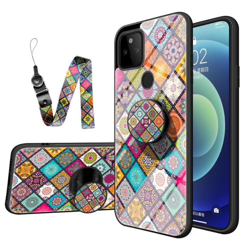 Hülle Für Google Pixel 5A Magnetischer Patchwork-halter