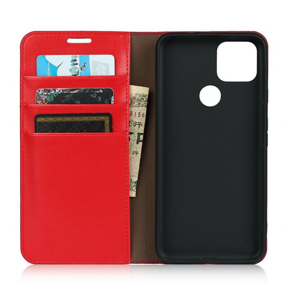 Schutzhülle Für Google Pixel 5A Flip Case Echtes Leder